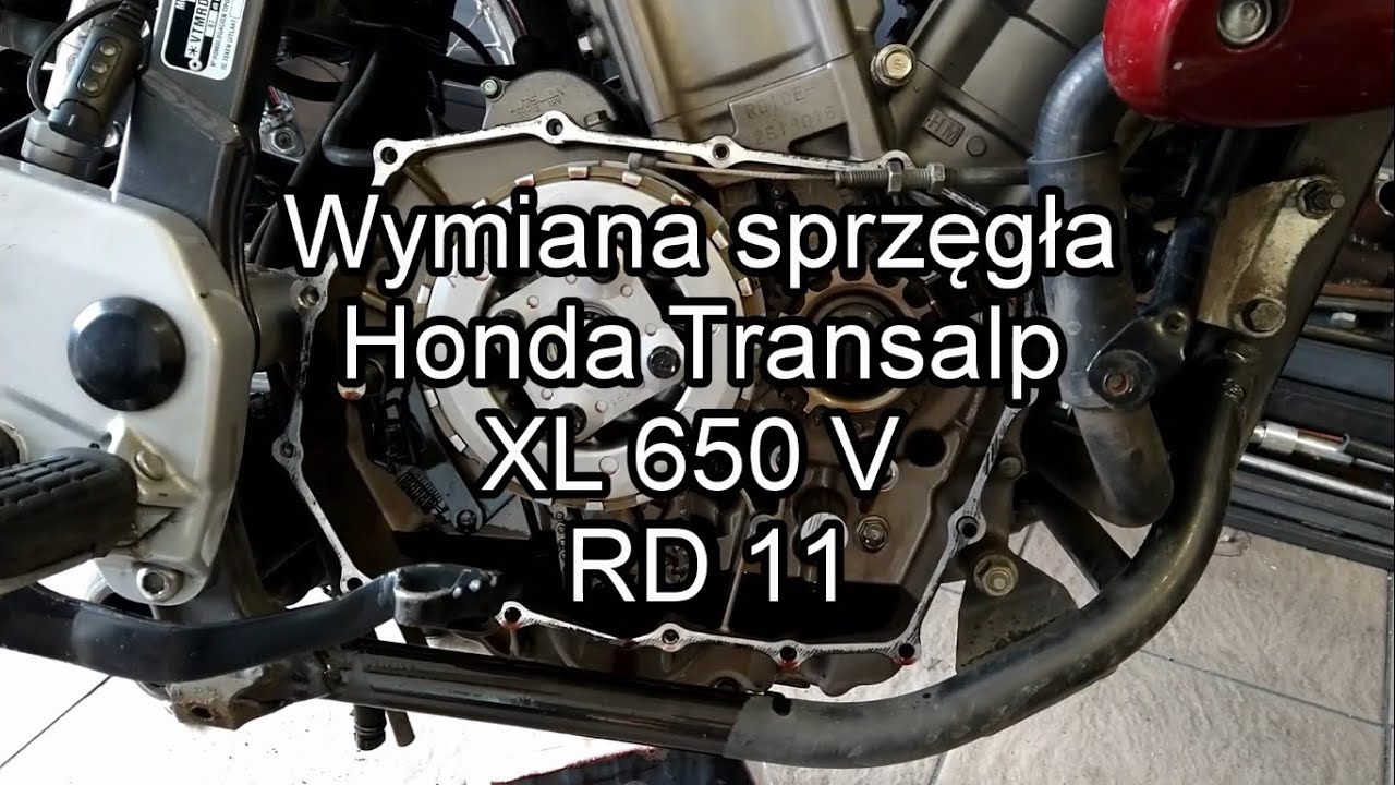 Wymiana sprzęgła Honda Transalp XL 650 V   RD11