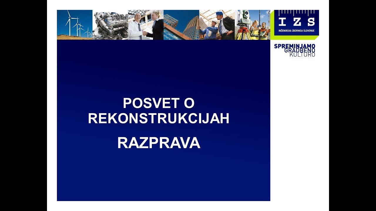 Posvet o rekonstrukcijah - razprava