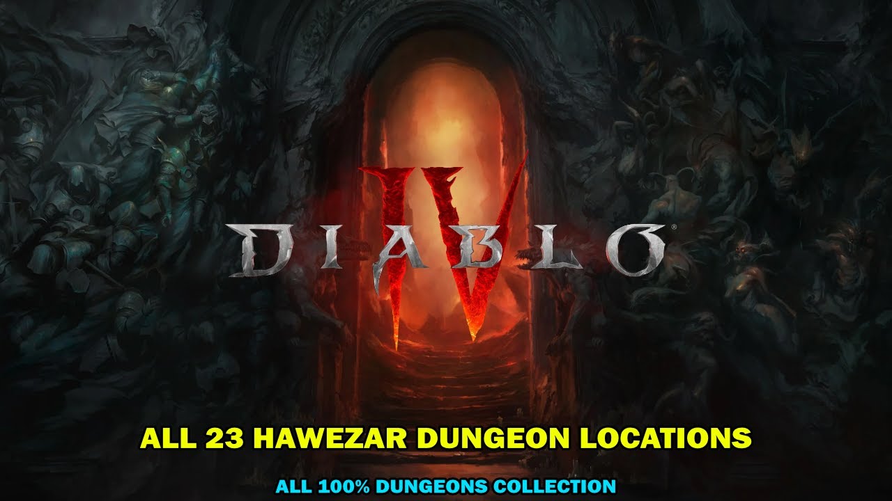Diablo 4 walkthrough - All 23 Hawezar dungeons locations