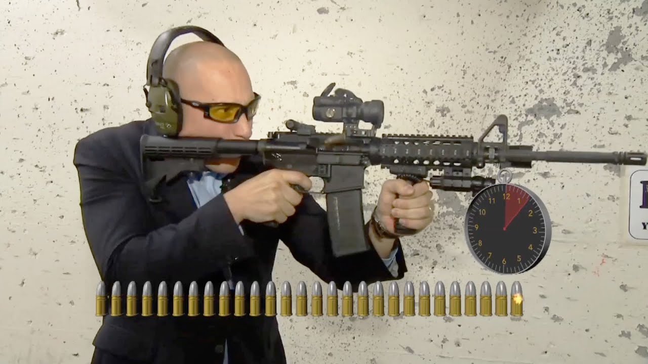 &iquest;Cu&aacute;nto tarda disparar 30 balas con un rifle AR-15?