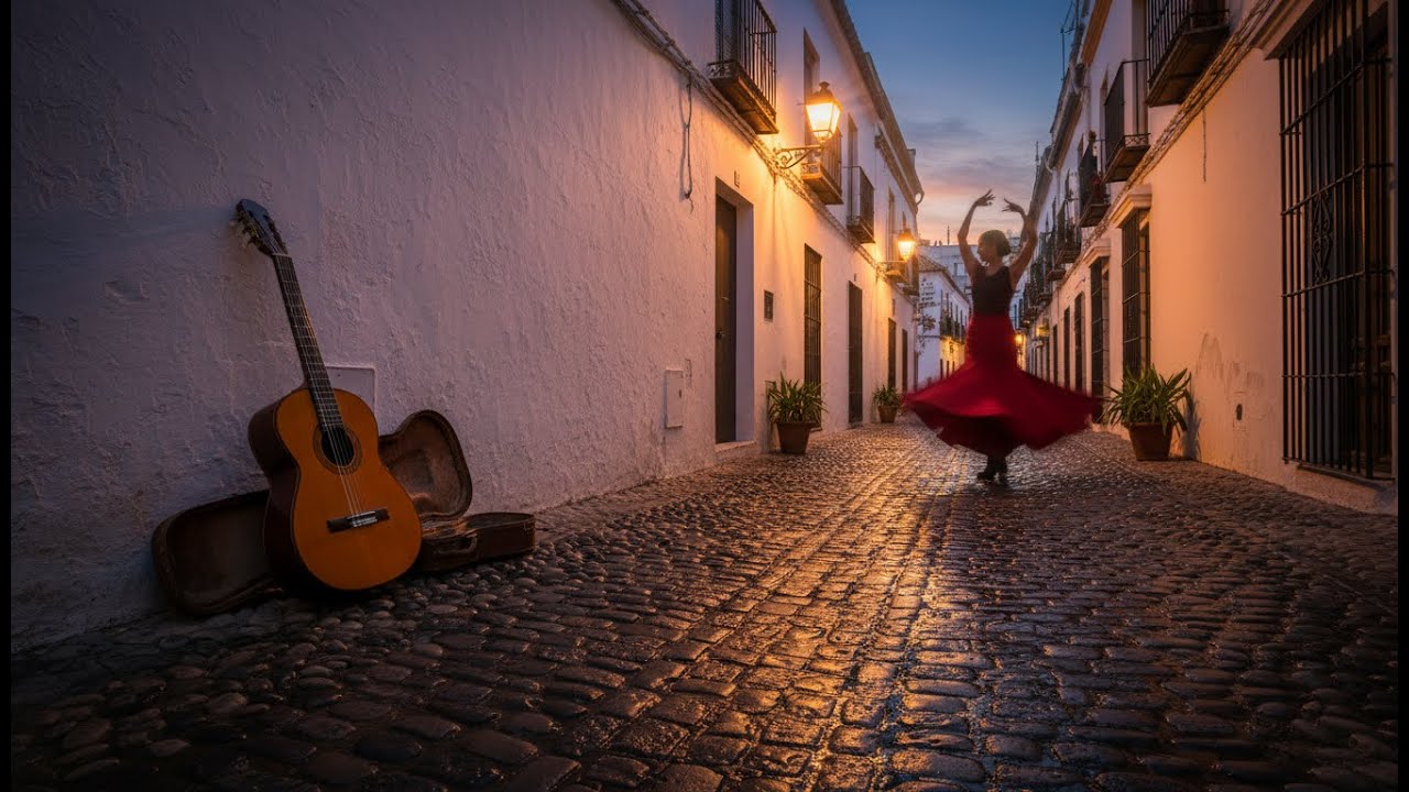 Southern Glow Serenade: Flamenco Fusion in Peace | Soft Romantic Spanish Guitar for Relaxing
