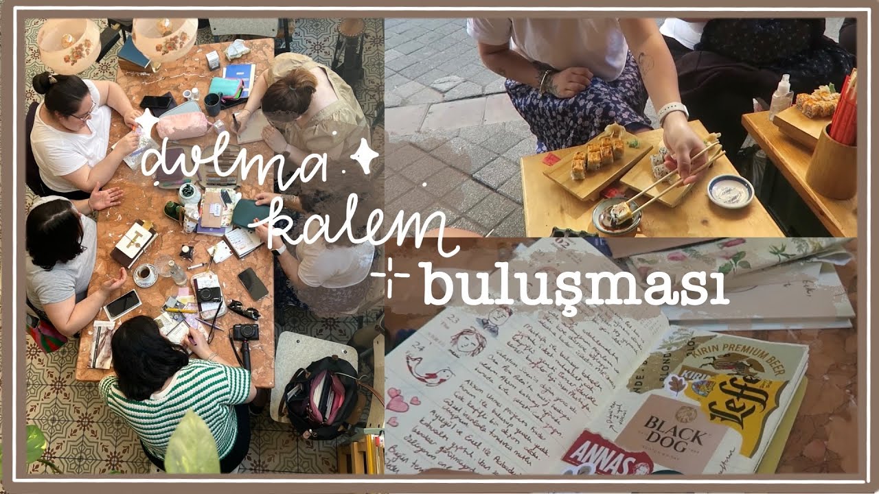 İstanbul Günlükleri ‘6 | Dolma Kalem Buluşması ✒️💖 | Traveler's Notebook Turu #vlog #istanbulvlog