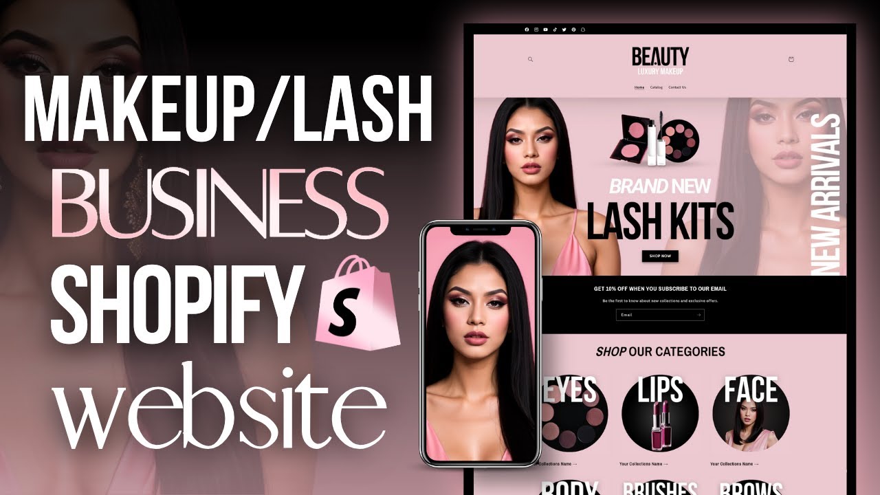 HOW TO MAKE A BEAUTY SHOPIFY WEBSITE | Step By Step Tutorial 2026
