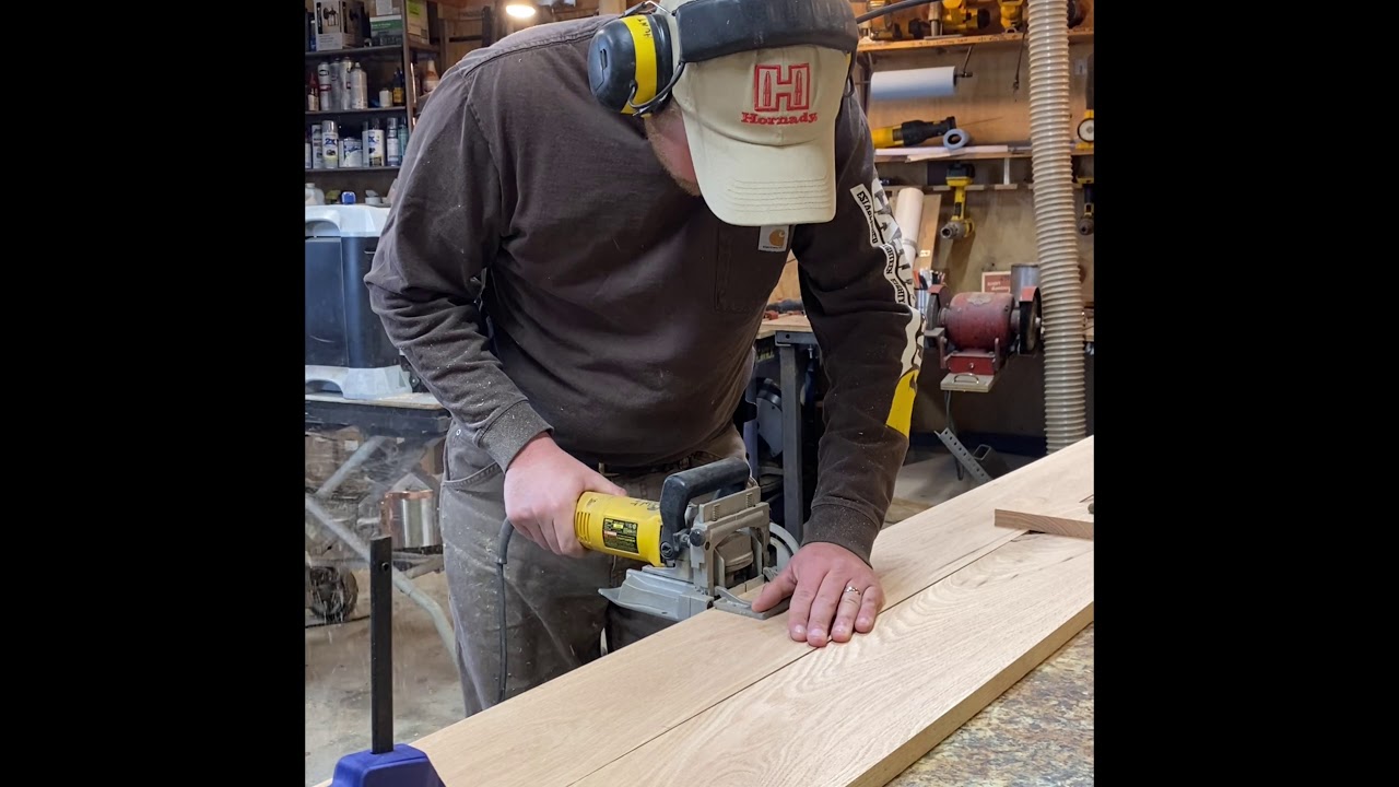 Building a table top from red oak