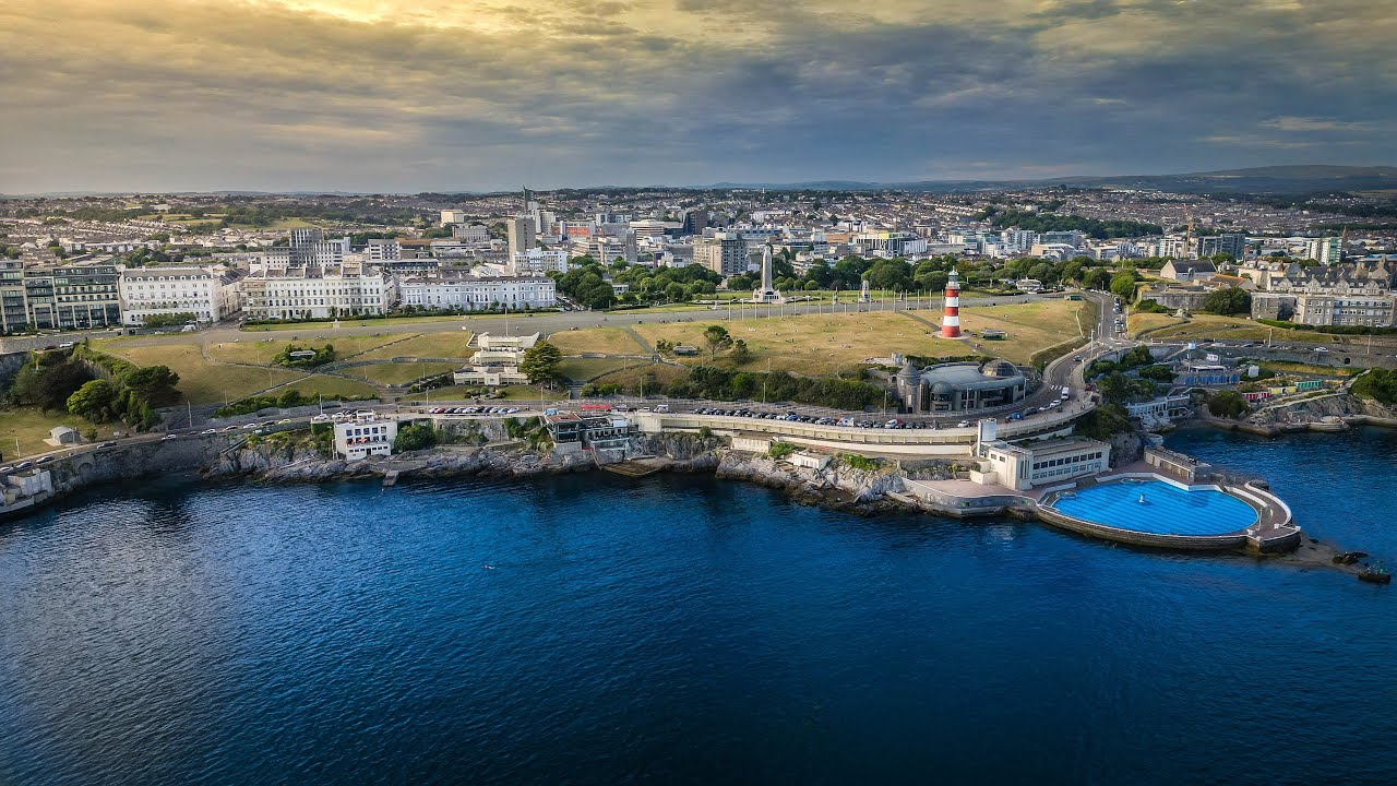 Plymouth in 4k drone footage  by Martyn Glass  DJI mini 3 pro