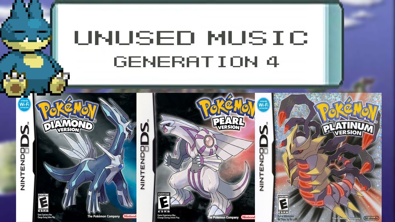 UNUSED MUSIC - GENERATION 4  - Pokemon Diamond / Pearl / Platinum Unused Tracks!