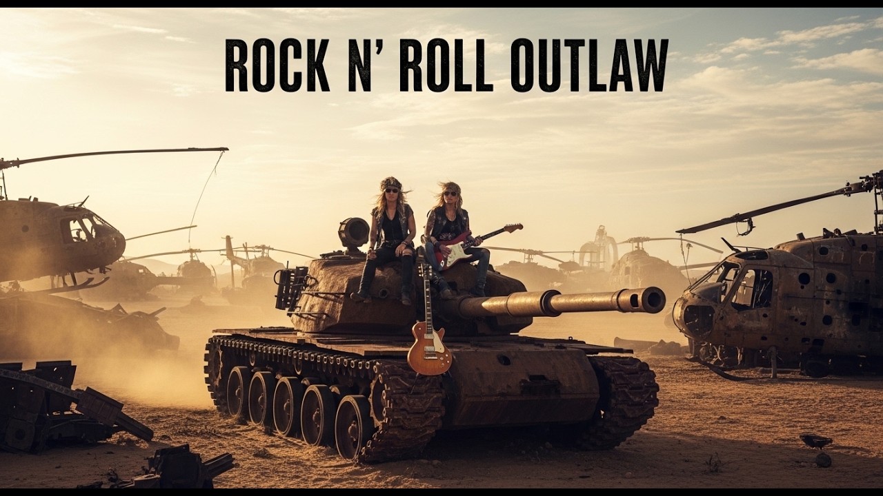 A Rusted Tank Became the Loudest Stage #RockStage #ElectricGuitar #Outlaw