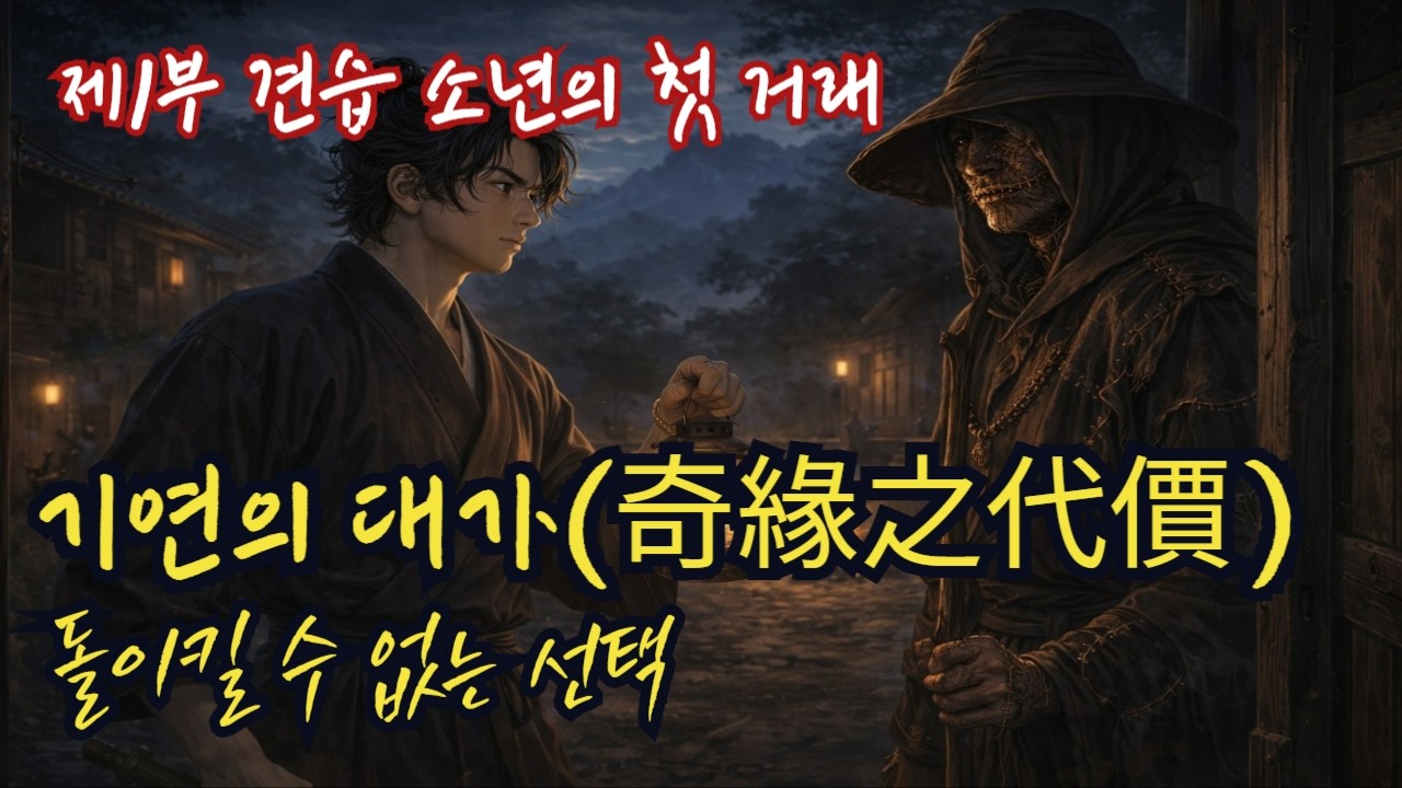 기연의 대가 돌이킬 수 없는 선택 제1부 견습 소년의 첫 거래ㅣ무협소설ㅣ무협오디오북ㅣ정통무협ㅣ무림ㅣ무협지ㅣ