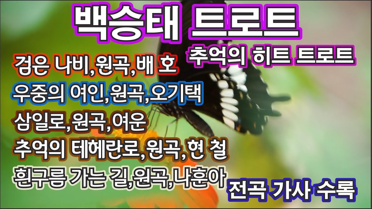 백승태  트로트 - 추억의 히트 트로트