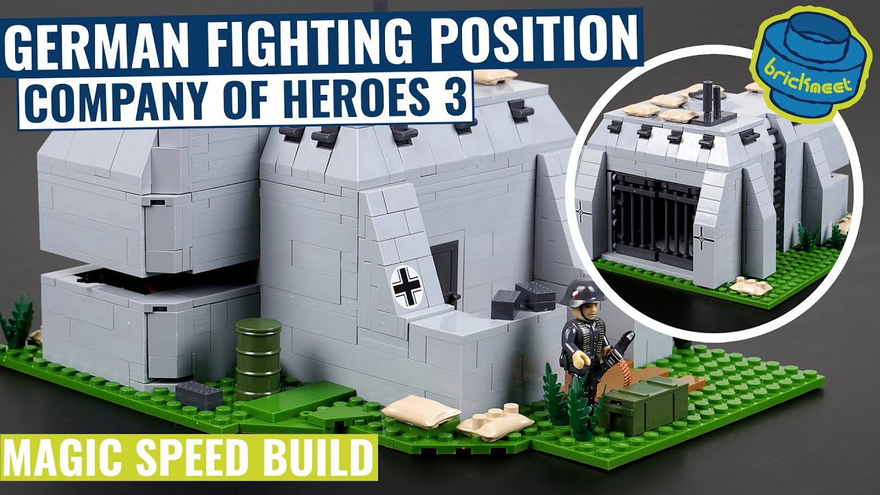 German Fighting Position - Company of Heroes 3 - Diorama -COBI 3043 (Speed Build Review)