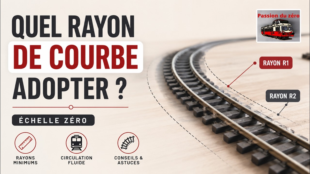 Quel rayon de courbure adopter sur son réseau à l'échelle zéro?
