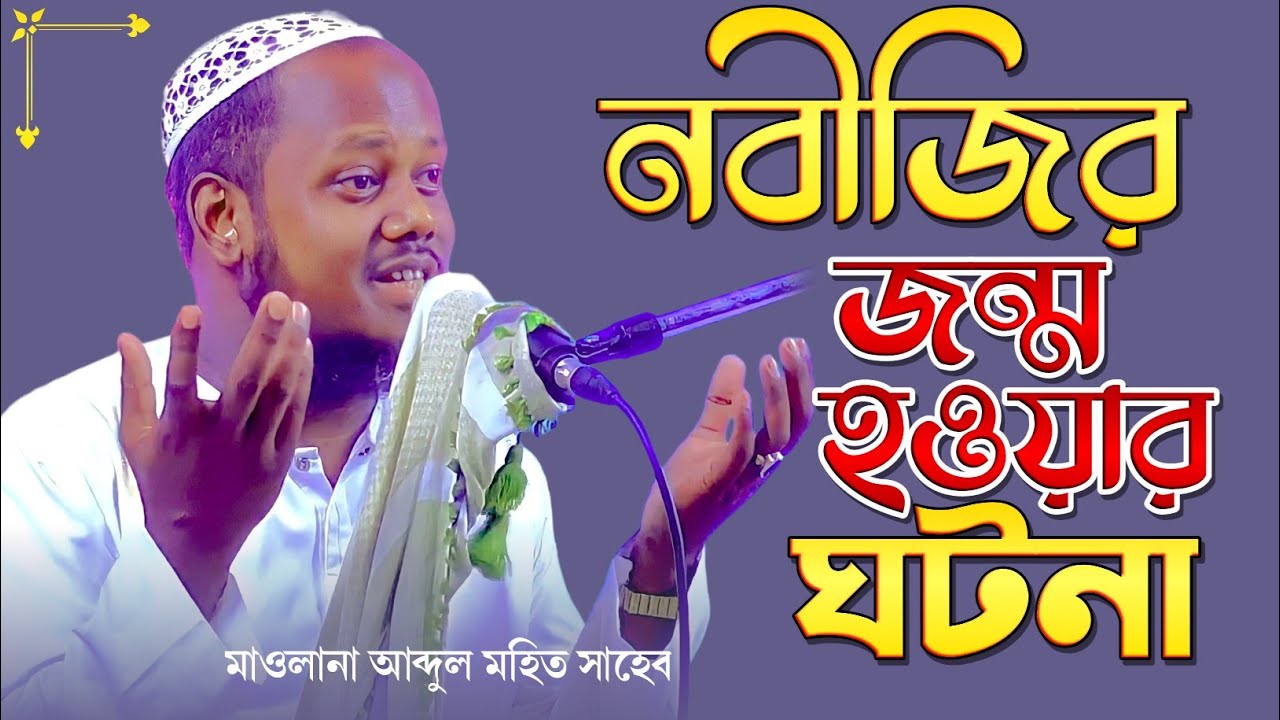 নবীজির জন্ম হওয়ার ঘটনা - মাওলানা আব্দুল মহিত সাহেব - Abdul Mohit Saheber Jalsa - নবী দিবসের ওয়াজ