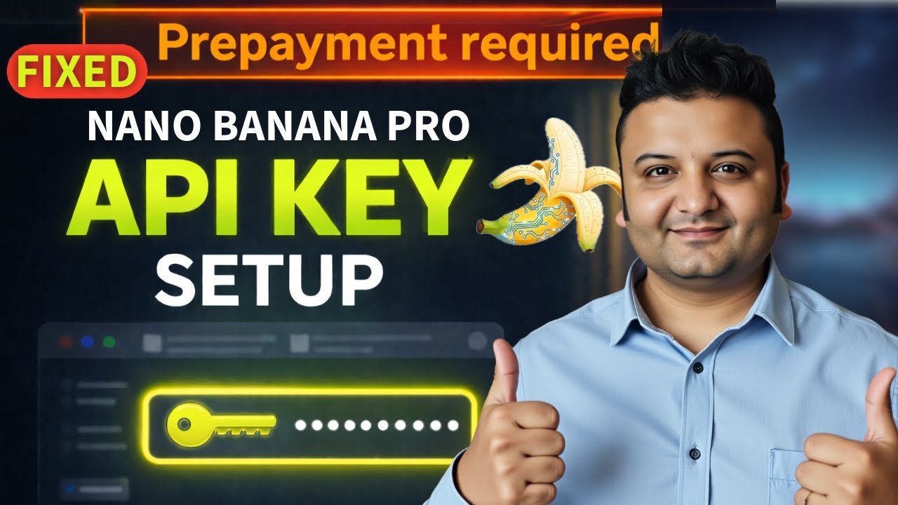 Настройка ключа API Nano Banana Pro + предоплата и возврат средств от Google (пошаговое руководство)