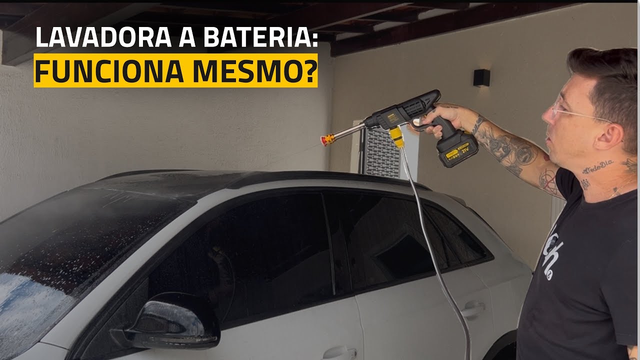 TESTEI UMA LAVADORA A BATERIA | Será que deu certo?