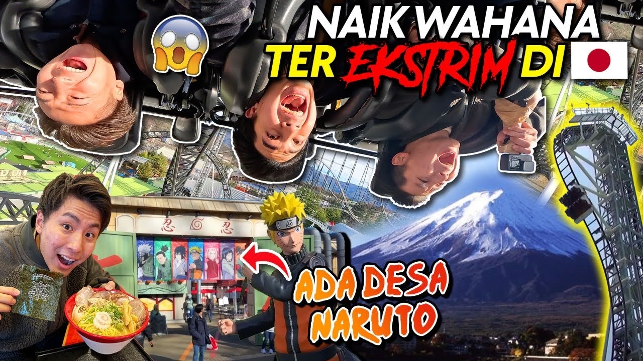 GILE!! NAIK WAHANA TEREKSTRIM JEPANG & KE DESA NARUTO | BACK TO JAPAN 4