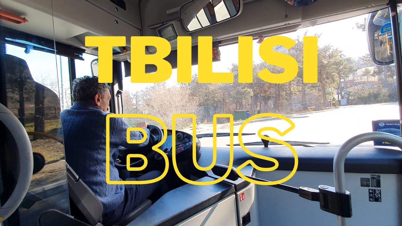 【4K】Bus Driving in Georgia, Tbilisi / From Vake, Chavchavadze To Station Square / Bus N9
