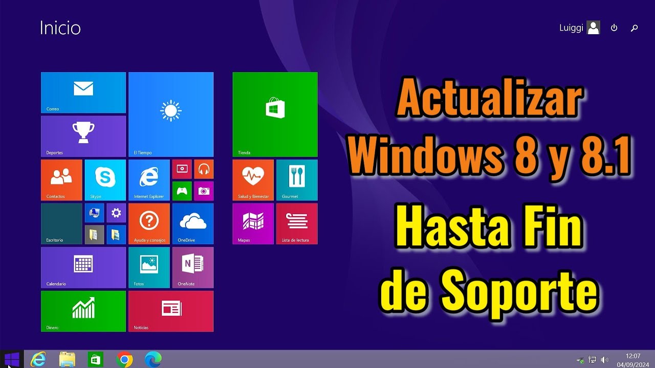 Cómo actualizar Windows 8 y Windows 8.1 hasta FIN de SOPORTE en 2024.