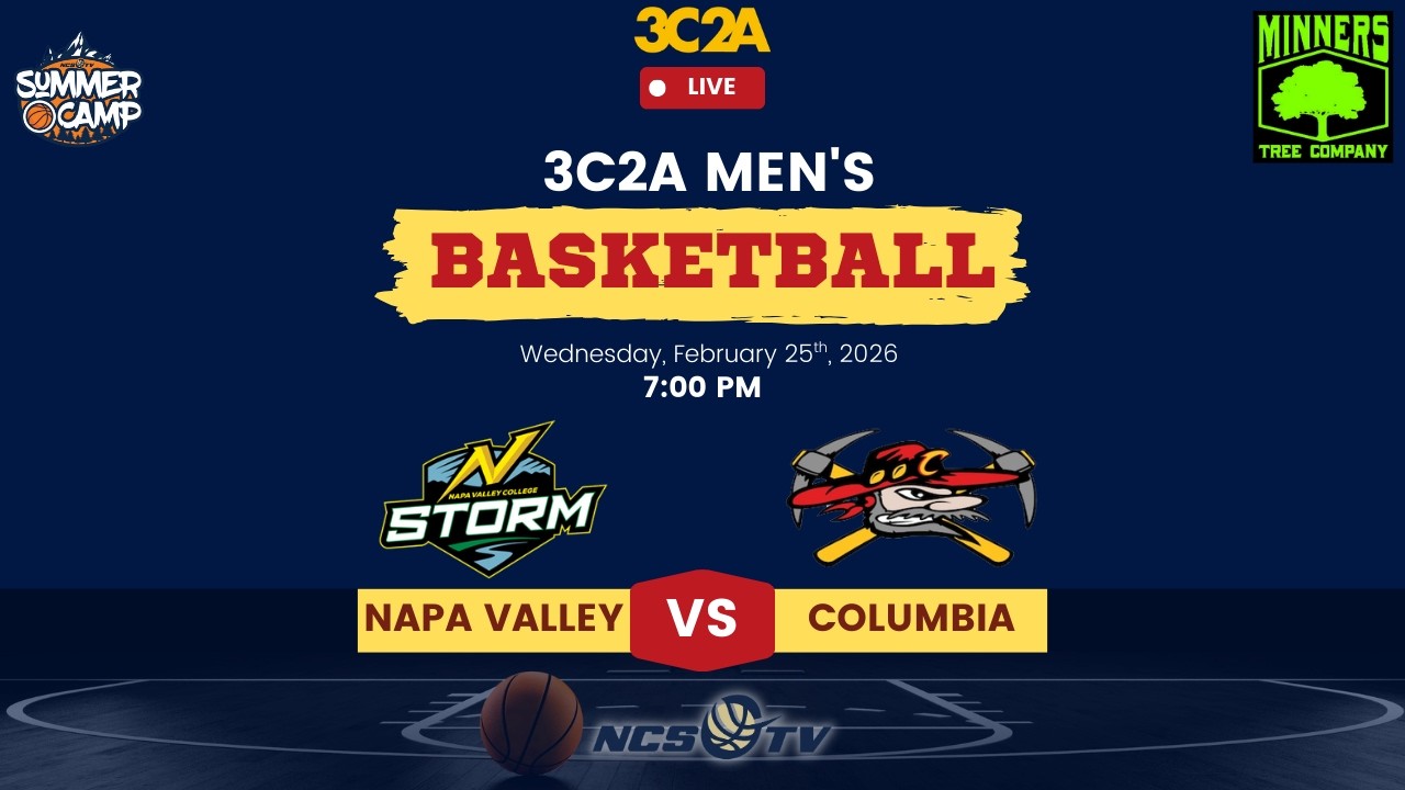 Napa Valley vs Columbia College Men's Basketball LIVE 2/25/26 - 3C2A Playoffs