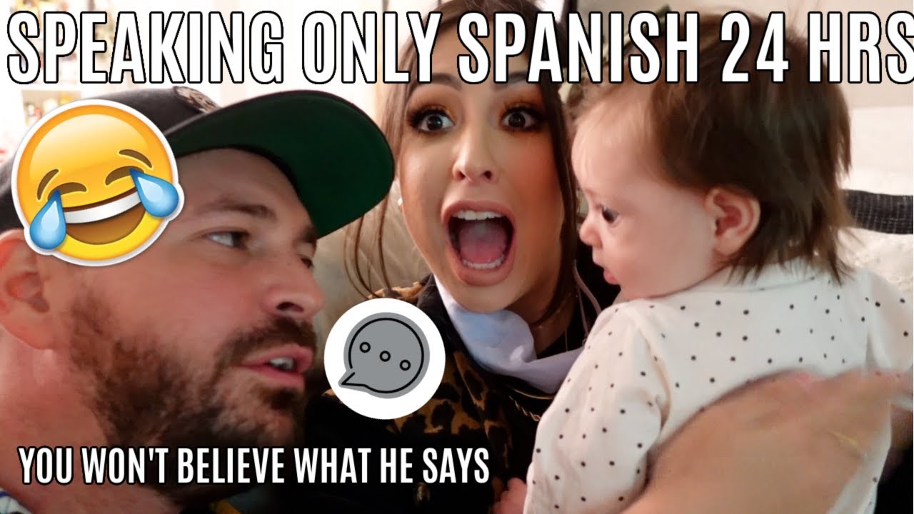 SPEAKING ONLY SPANISH TO BABY FOR 24 HOURS *HILARIOUS Vlogmas Day 6*
