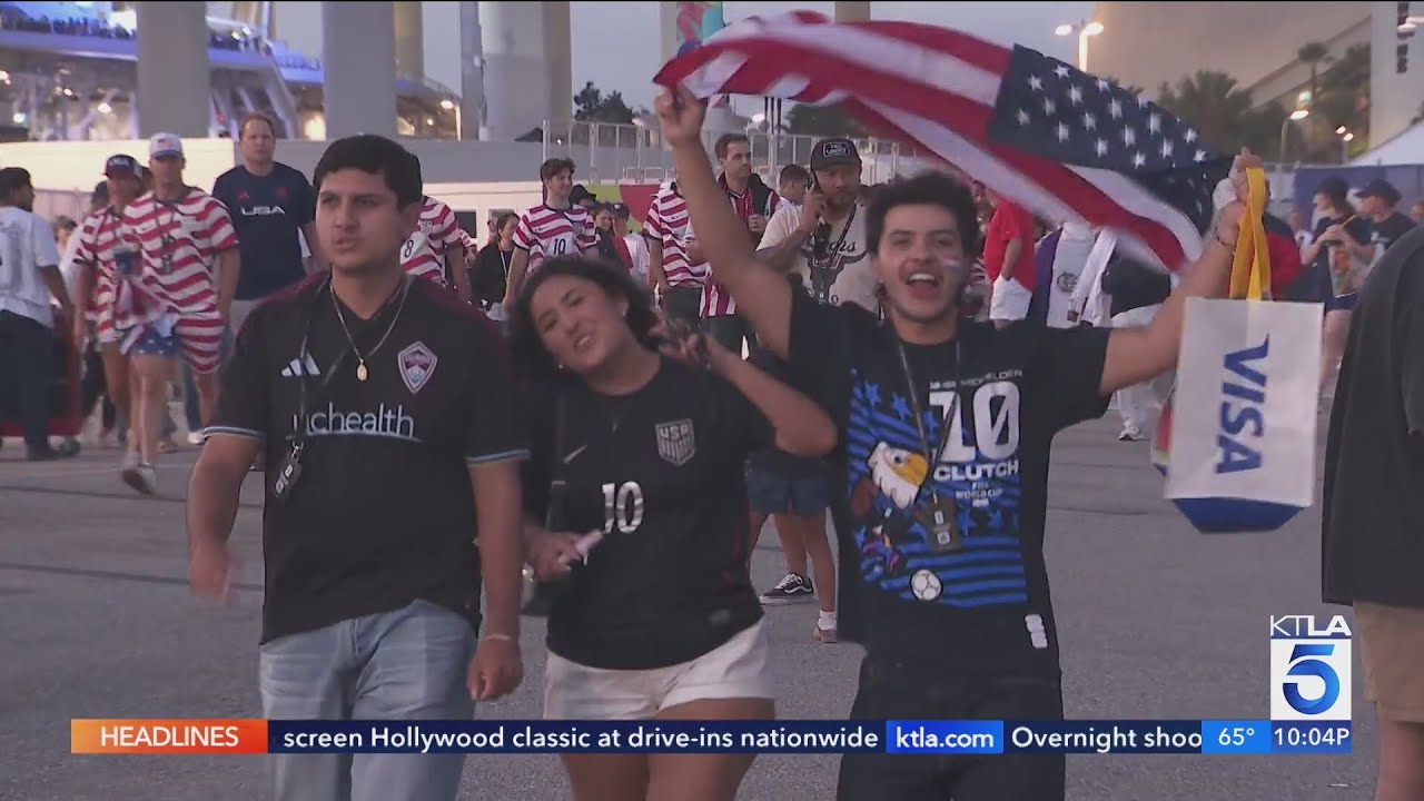 L.A. fans cheer on USA's win in World Cup opening match against Paraguay