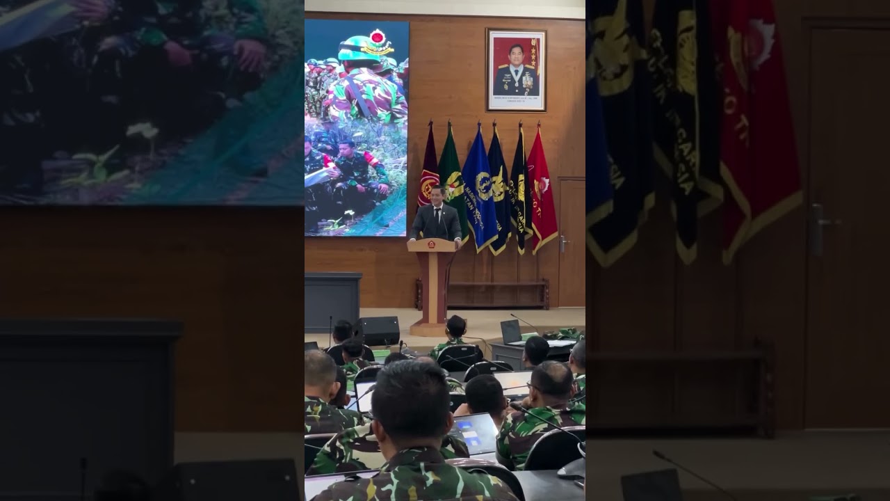 Menteri AHY Bekali Pasis Dikreg LII Sesko TNI tentang Pertanahan dan Pertanahan Negara
