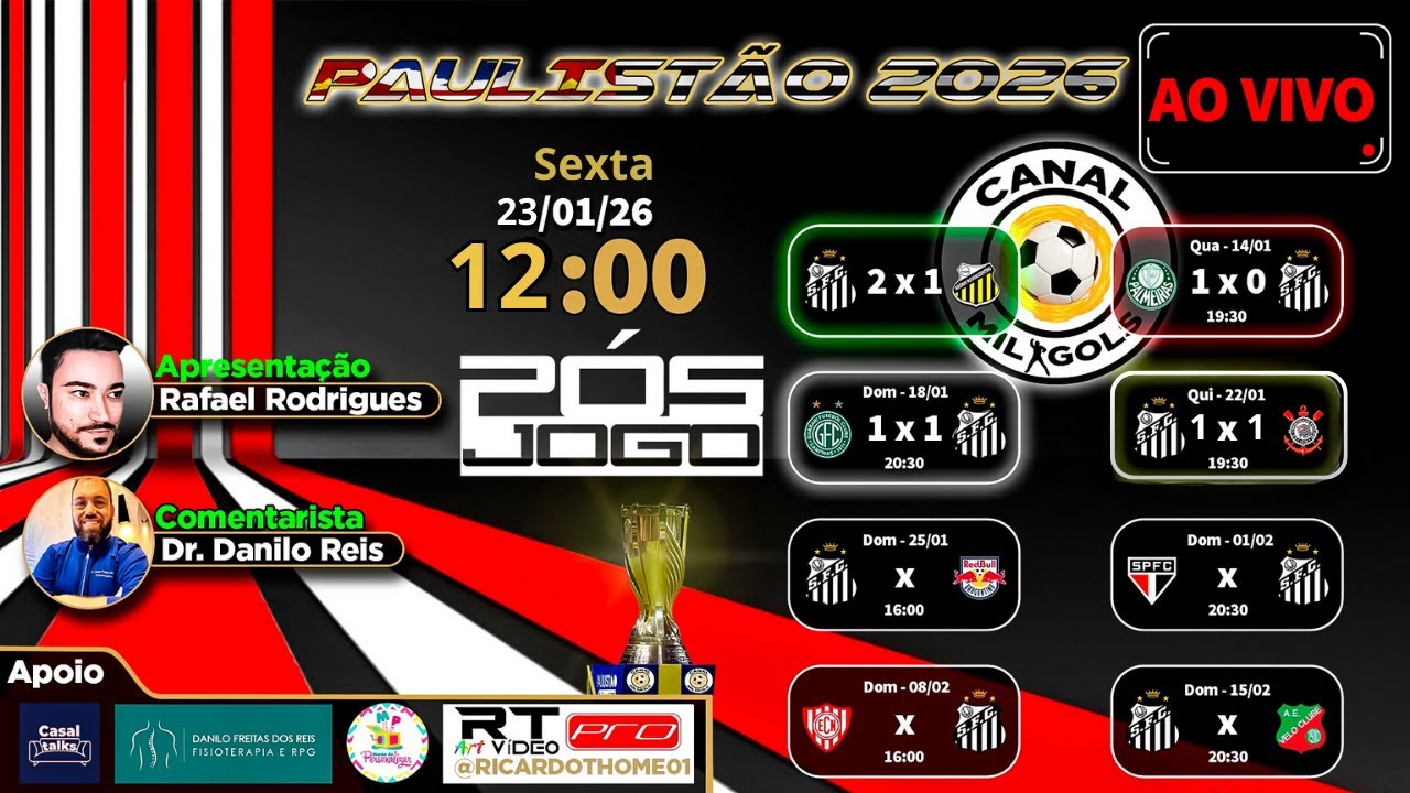 Pós-jogo Santos 1x1 Corinthians, novo empate com bate-boca na coletiva.