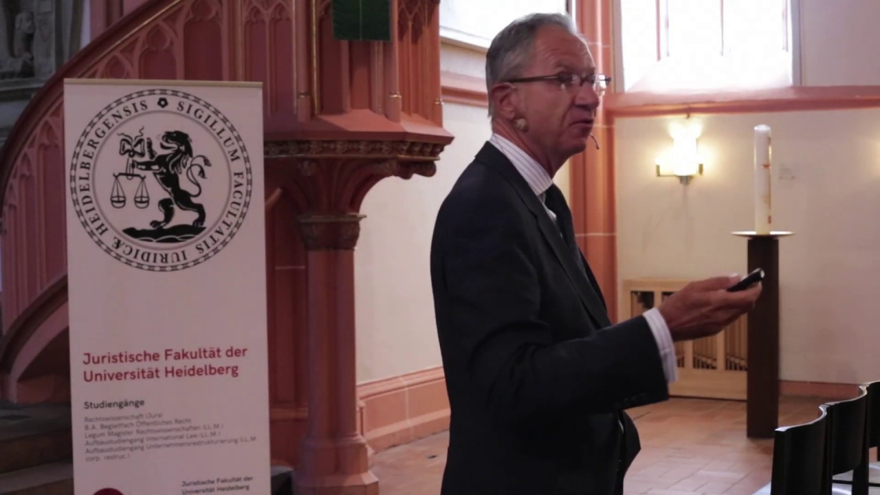 40. Prof. Dr. Dr. h.c. Thomas Pfeiffer: Wozu private Schiedsgerichte?