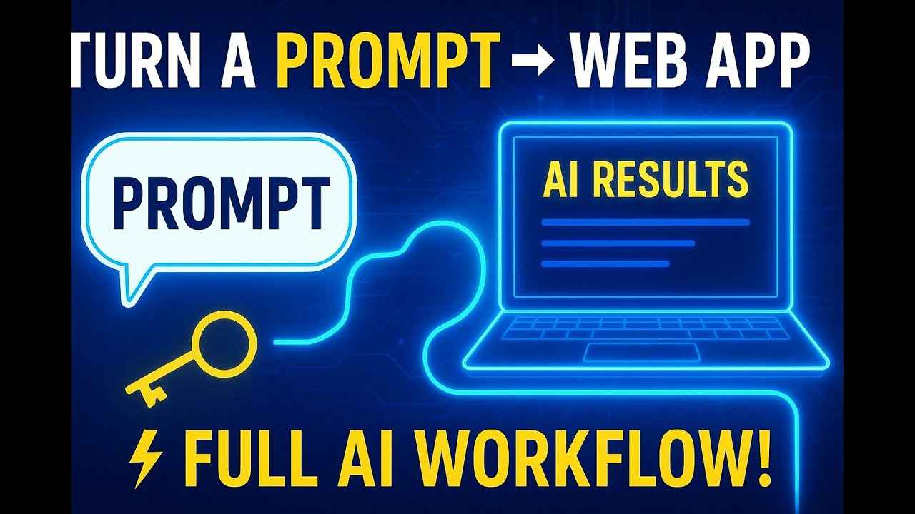 Turn a Prompt into a Web App - Full Stack AI Workflow