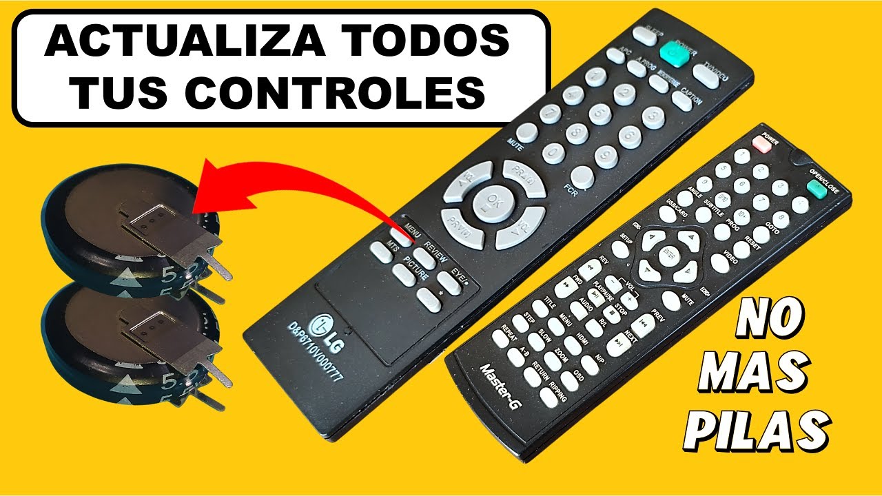 Aprende Como Actualizar Todos tus Controles Remotos, NO MAS PILAS.