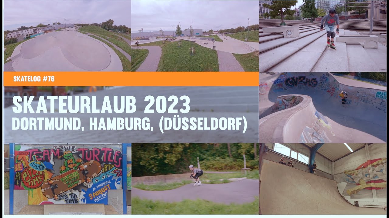 Skateurlaub 2023 in Dortmund, Hamburg und (Düsseldorf) (EN subtitles)