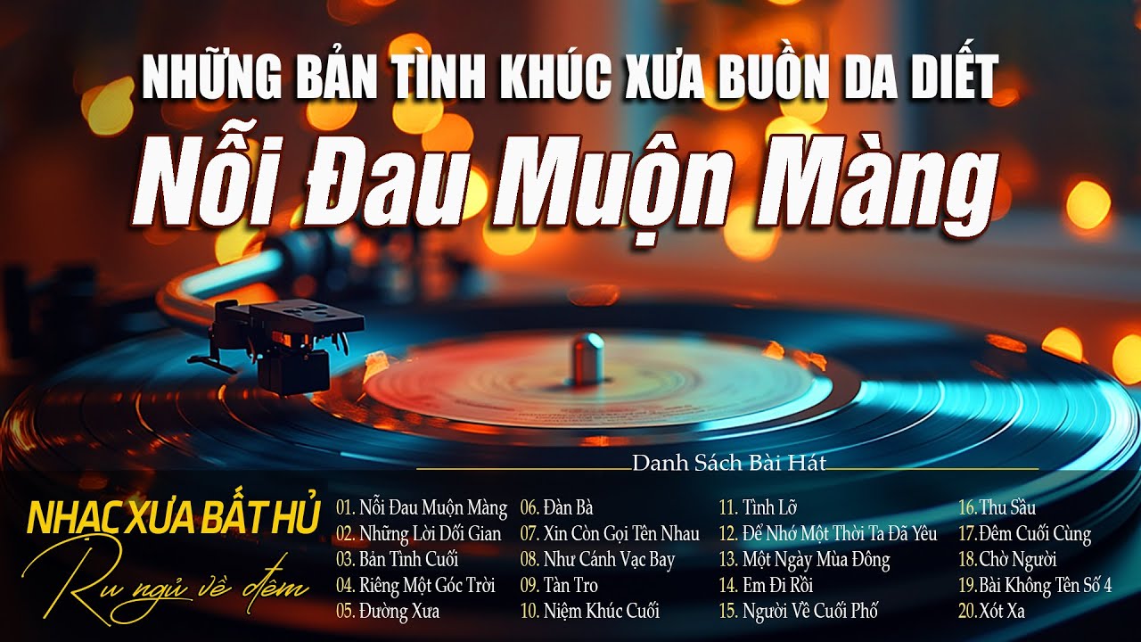 Nỗi Đau Muộn Màng - Tình Khúc Xưa Buồn Da Diết | Giai Điệu Nhẹ Nhàng Chất Chứa Đầy Tâm Trạng