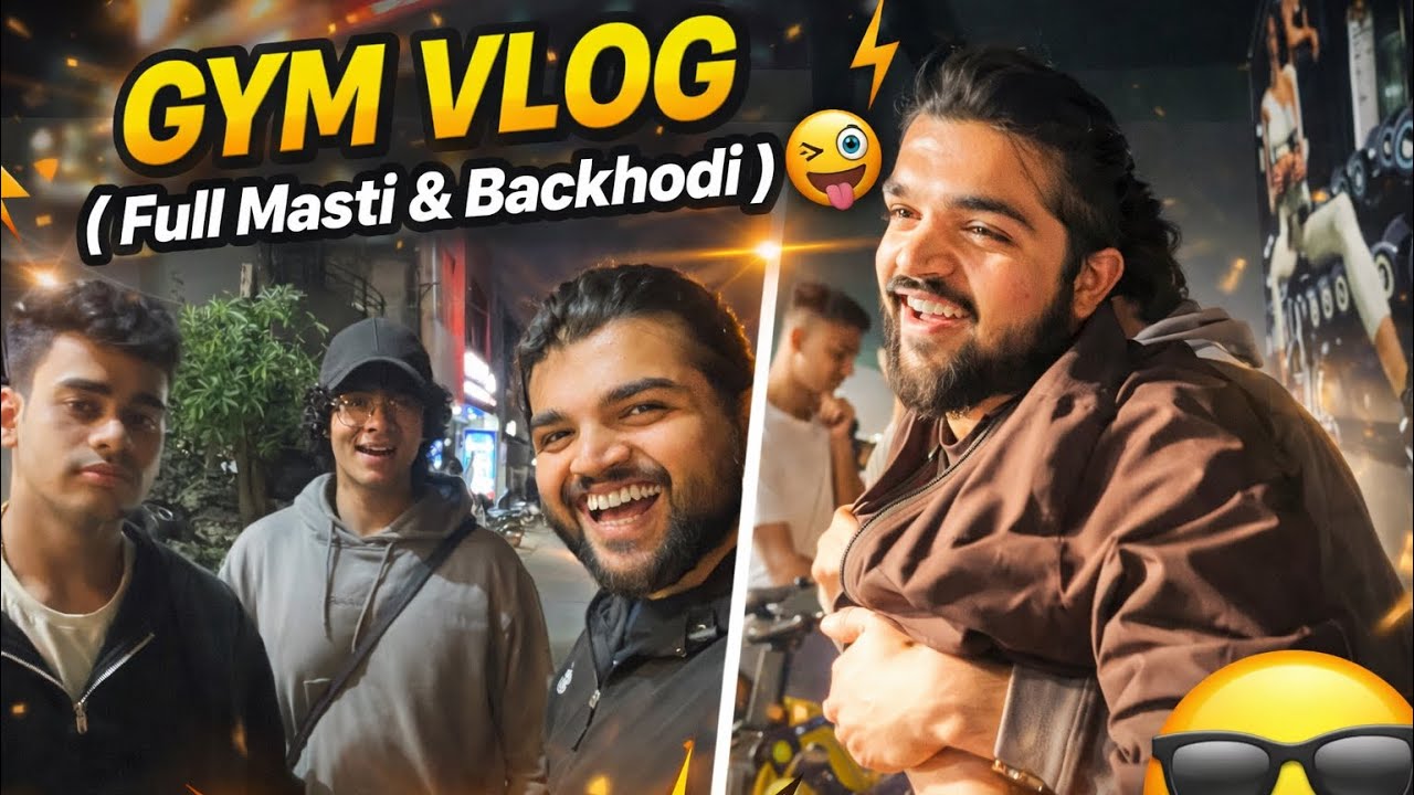 Gym Vlog Full Masti 🤣| Day 44 of Daily Vlogs 