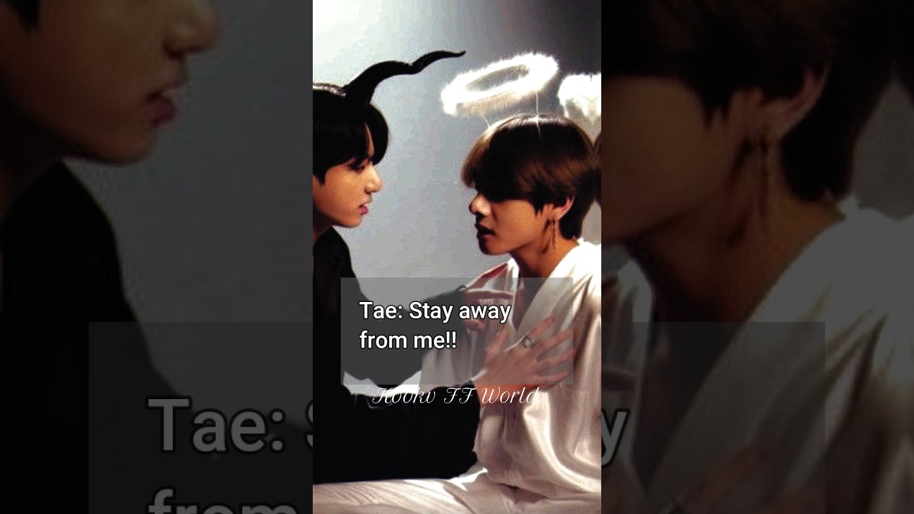 An angel and a devil fall for each other🦋💐 (requested) #taekook #topkook #taekookff #bottomtae