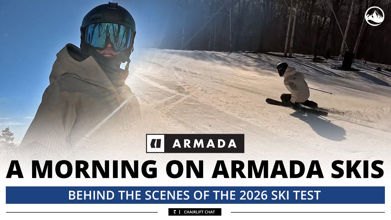 A Morning on 2026 Armada Skis - 2026 SkiEssentials com Ski Test - Behind The Scenes