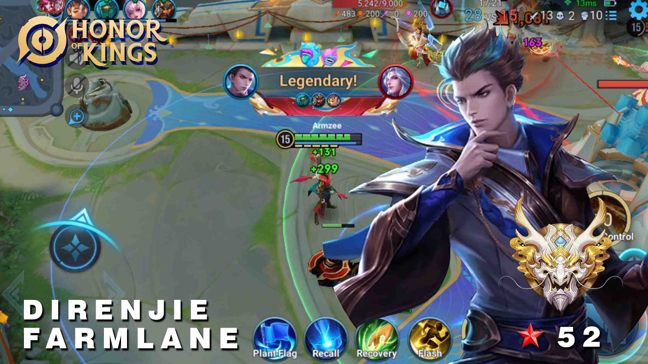 Bantai abis pake Direnjie Solo Rank Epic | Honor of Kings