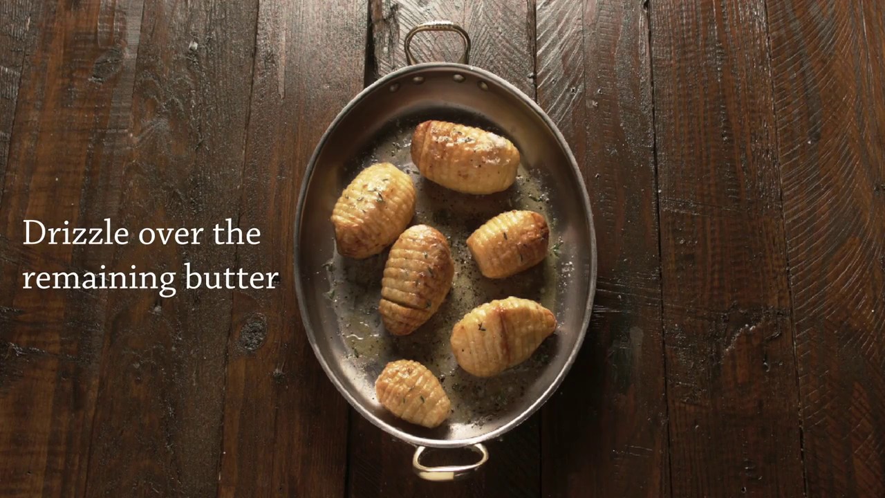 Christmas Recipes from Lidl - Hasselback Potatoes