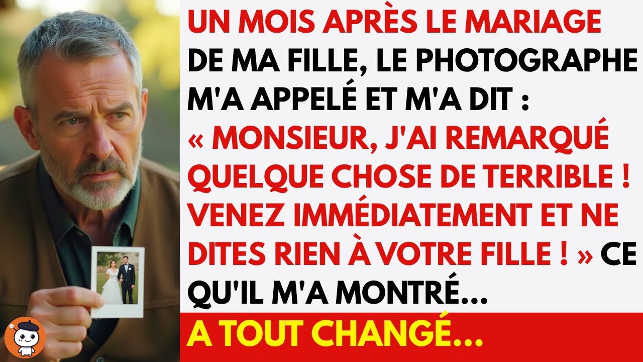 Le photographe m’a appelé : il avait vu quelque chose d’horrible sur les photos du mariage