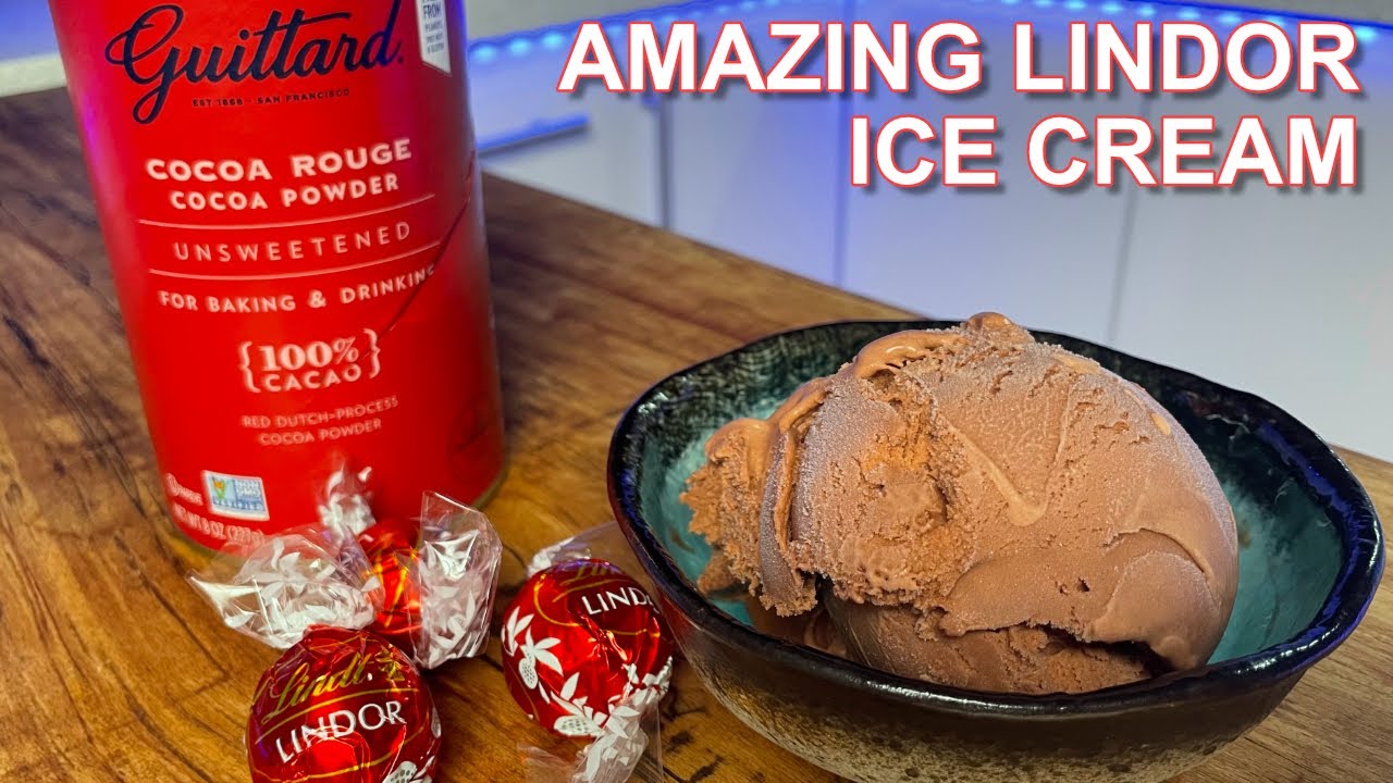 Удивительное шоколадное мороженое с шариками Lindor