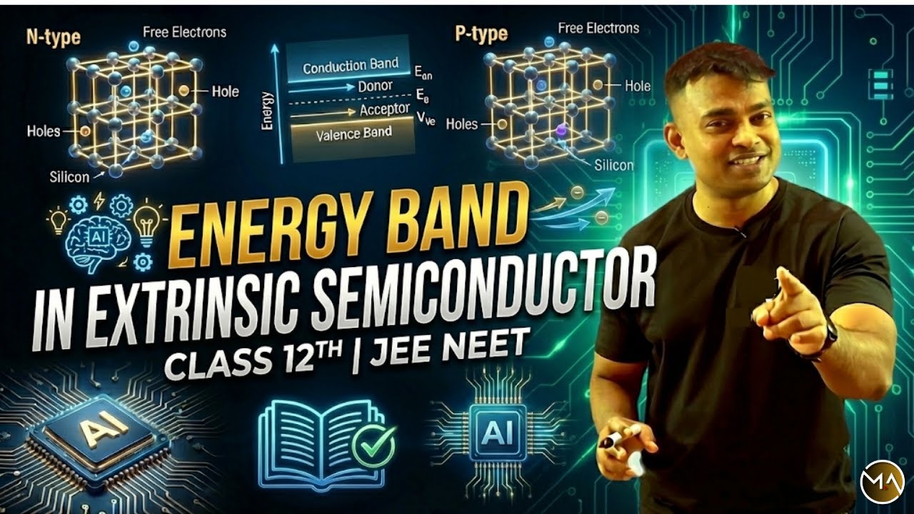 L-7 Energy Band in Extrinsic Semiconductor 🔥 | n-Type & p-Type | JEE | NEET