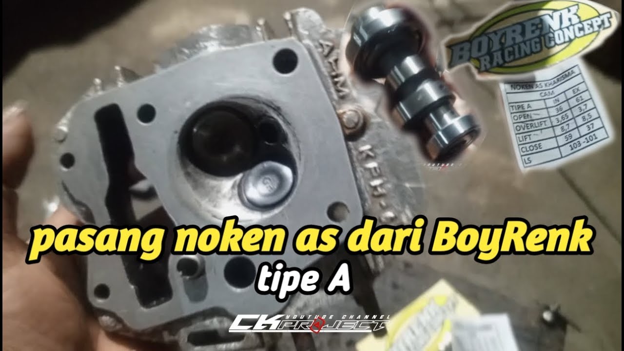 karisma 150 pasang noken as tipe A dari BoyRenk racing concept | KPH | Wave 125