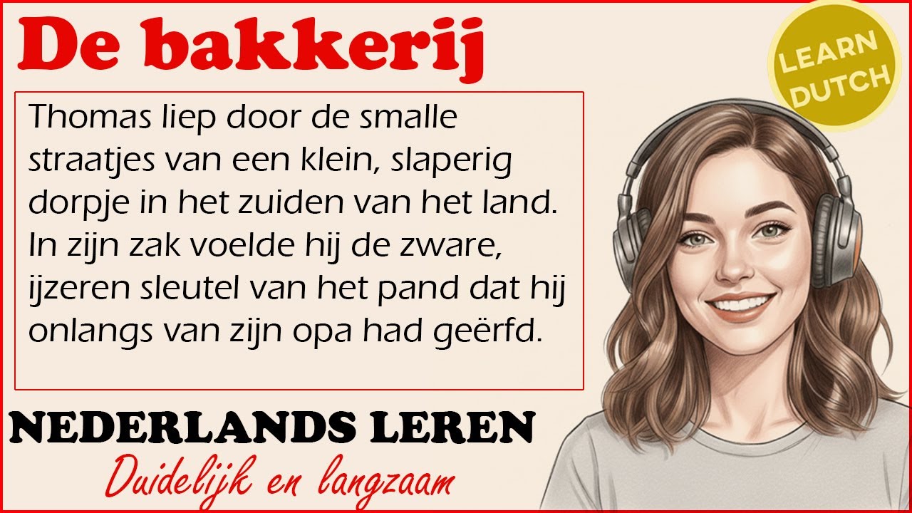 Nederlands leren: De bakkerij 🌲 | Luisteren & Begrijpen (B1) #nederlandsleren