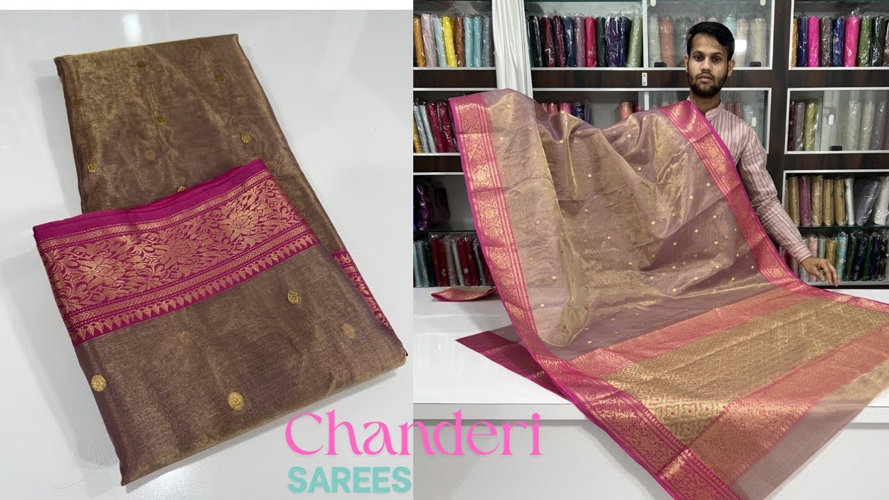 Chanderi Handloom Tissue Silk Sarees | Most Demanded Collection 