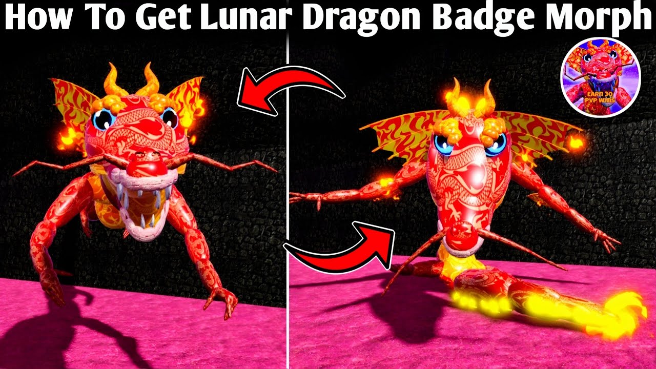 How To Get Lunar Dragon Badge Morph In Tiny Universe Roleplay - Lunar new year Update 