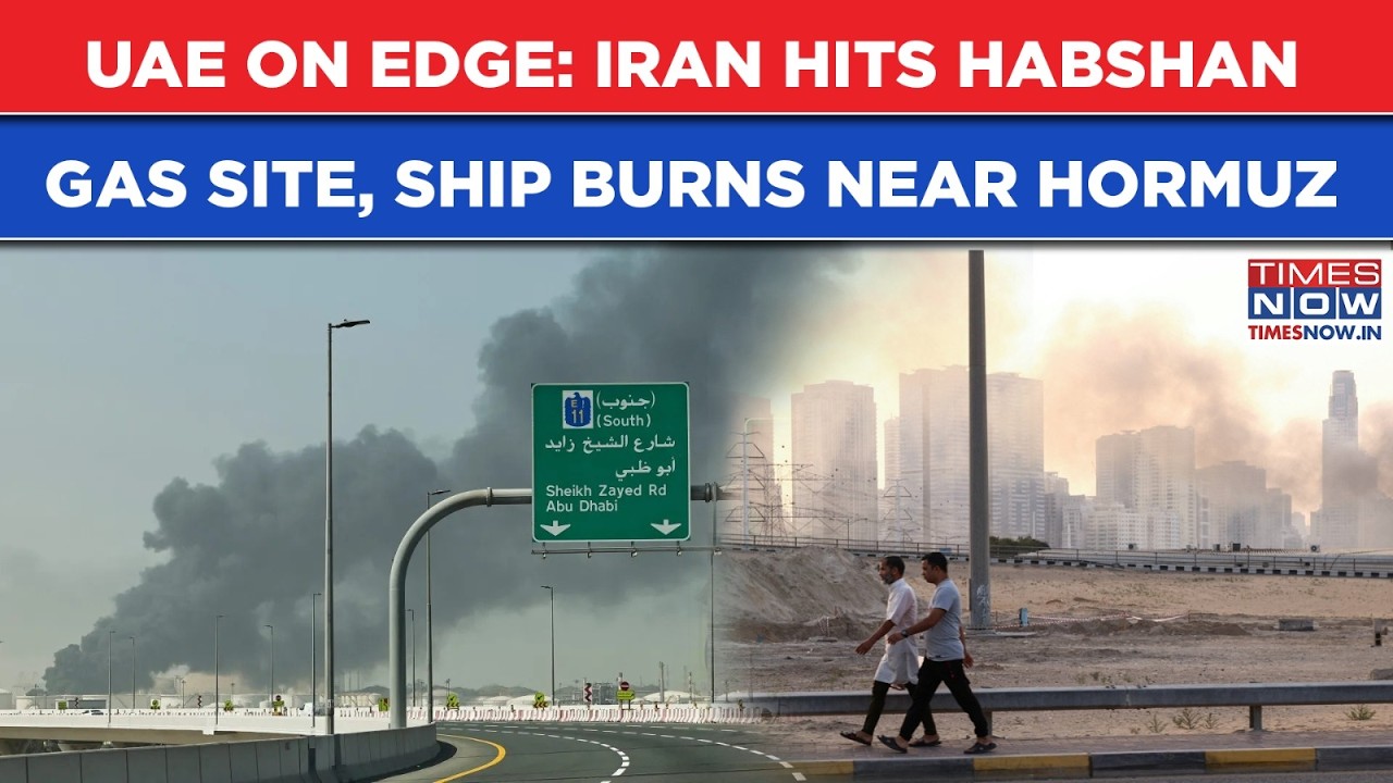 Iran Puts UAE On Edge: Attacks On Habshan Gas Facility & Bab Field, Ship Burns At Mouth Of Hormuz