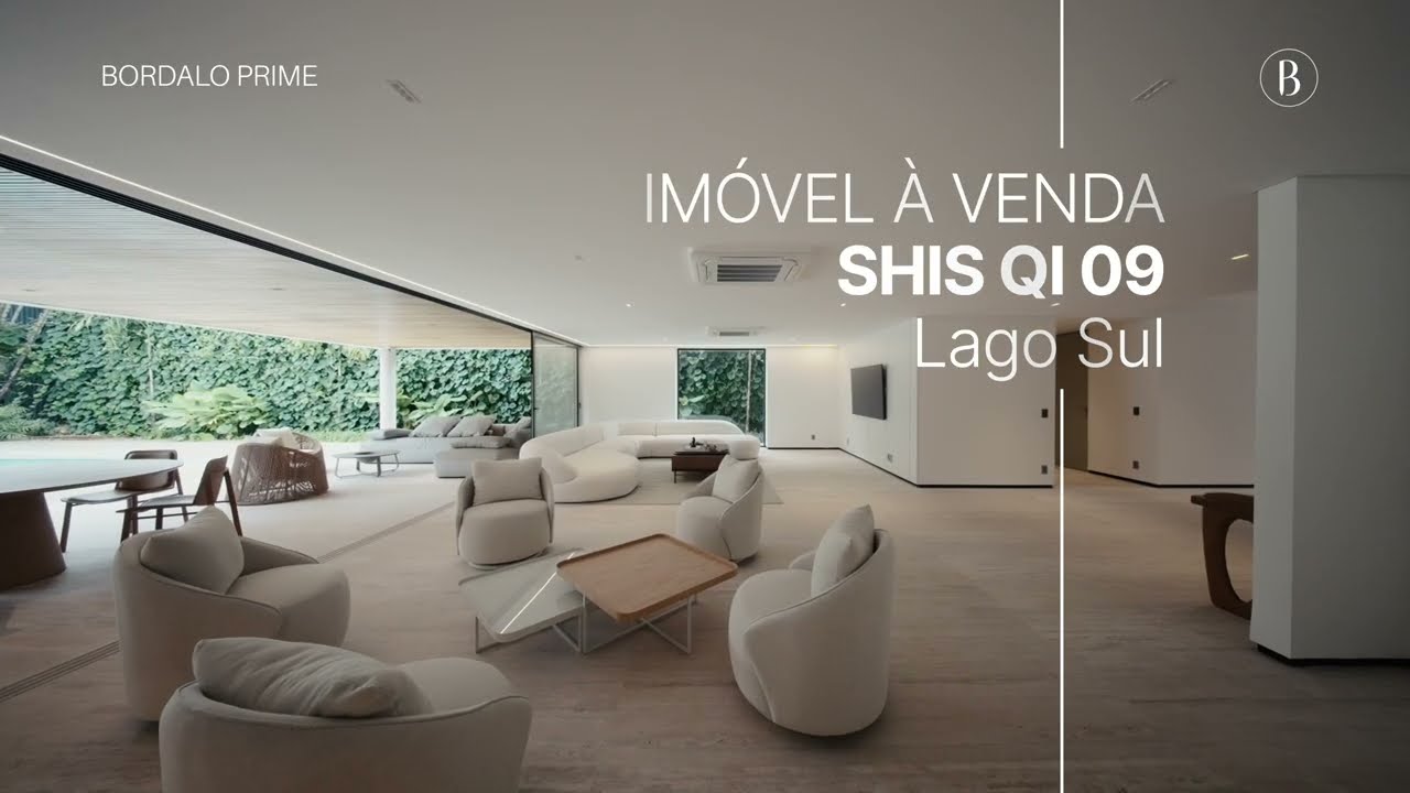 Residência de alto padrão na SHIS QI 09 | Arquitetura assinada e totalmente mobiliada