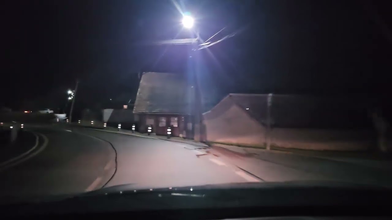 🚗 Kostelec nad Černými lesy → Kutná Hora | Klidná noční jízda autem | 4K | Bez komentáře