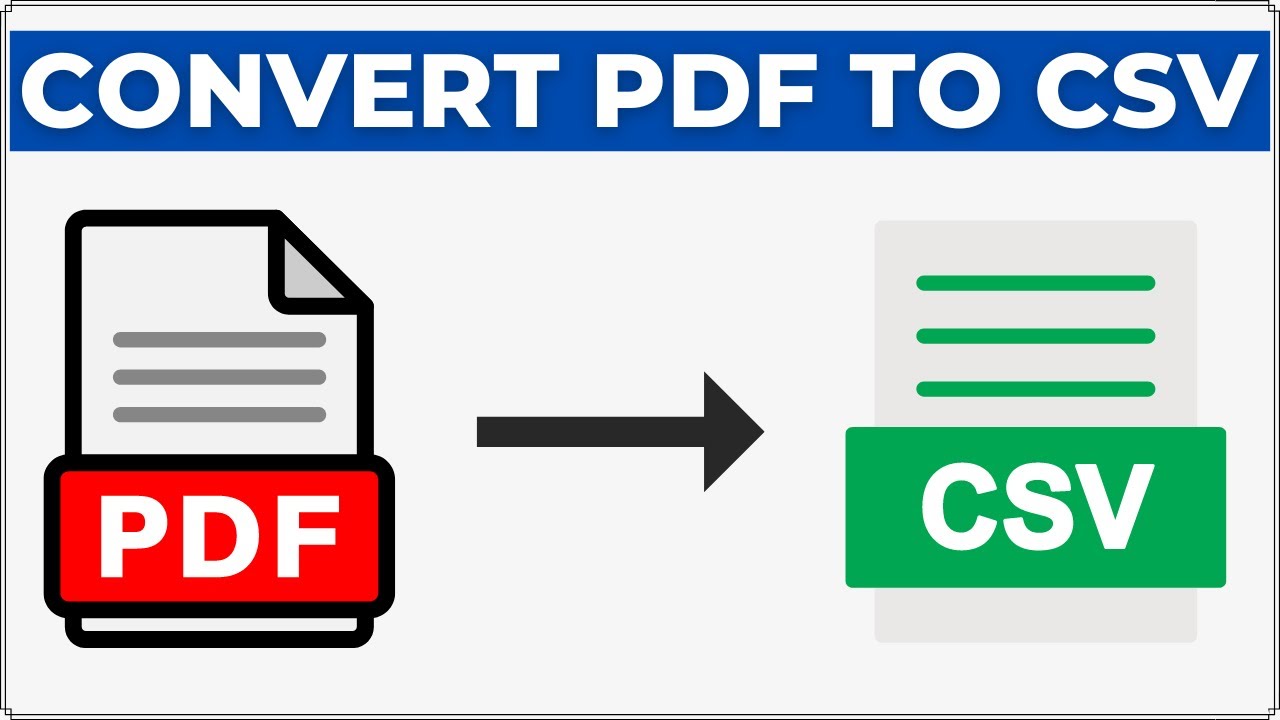 Как конвертировать PDF в CSV-файл