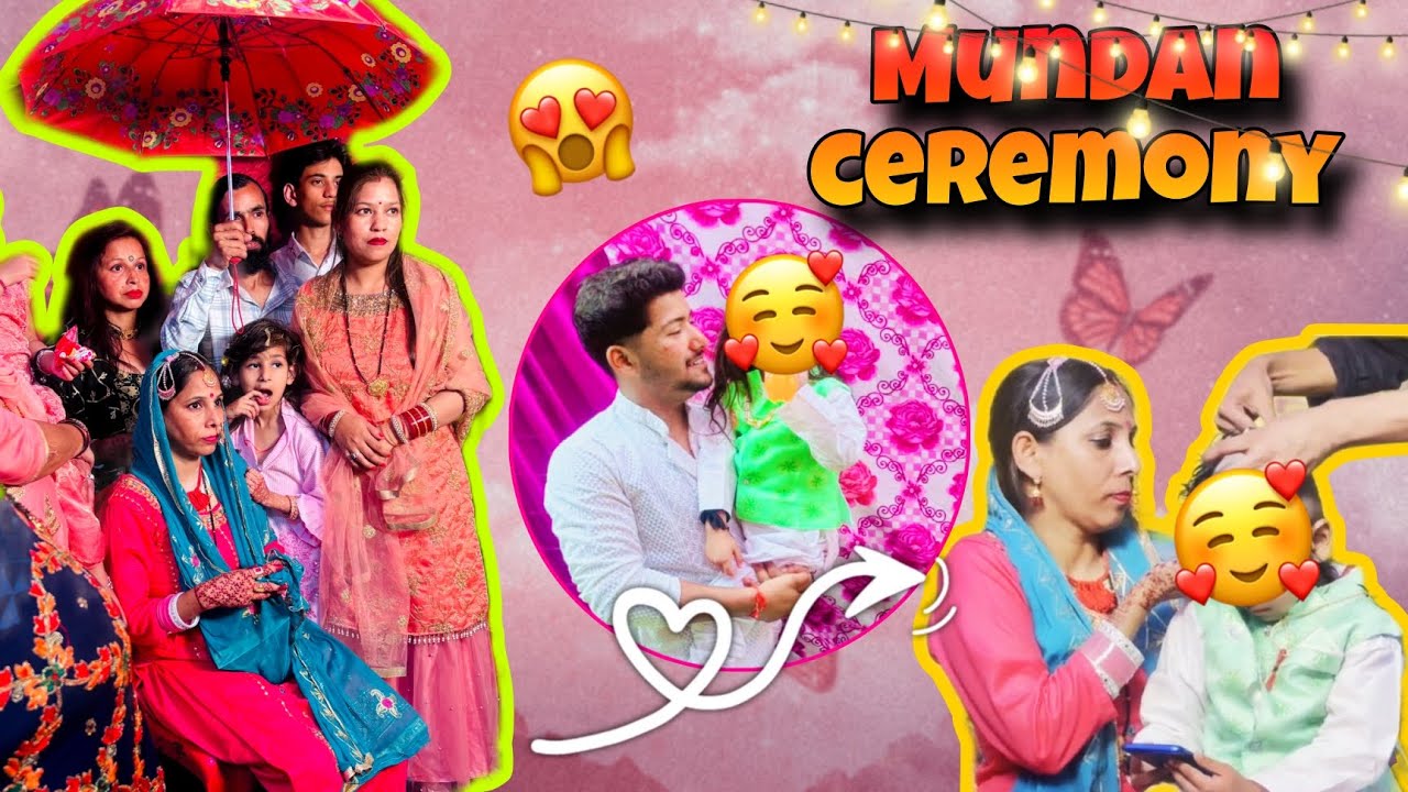 Mundan ceremony video 🥰| mundan ceremony Short video ❤️ #vlog 