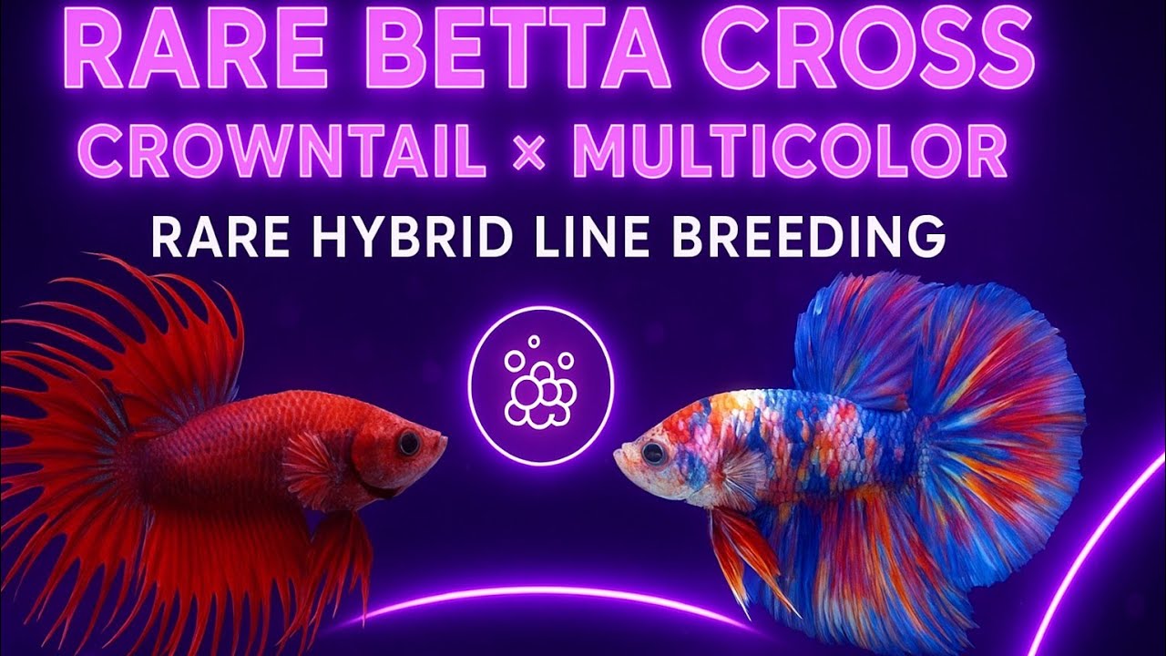 How to Breed Betta Fish (Crowntail &times; Multicolor Cross) 🐠 | Step-by-Step Betta Breeding Guide 💌 ✨