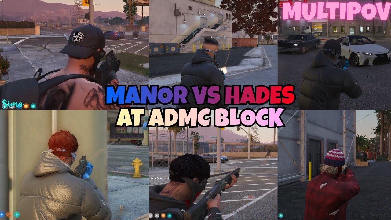 MANOR vs HADES в ADMC BLOCK | MULTIPOV | NOPIXEL 4.0 GTA RP